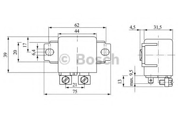 BOSCH 0 332 002 256 Relay